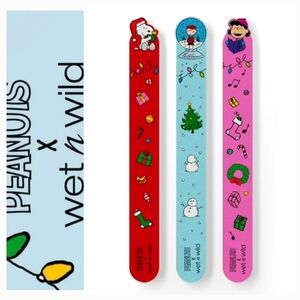 Wet n Wild X Peanuts Christmas 3pcs Nail File Set